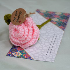 Small Pink Rose with Eidi Envelop
