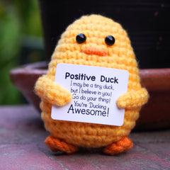 Handmade Positive Duck Crochet