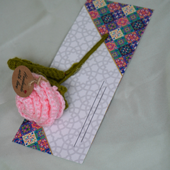 Small Pink Rose with Eidi Envelop