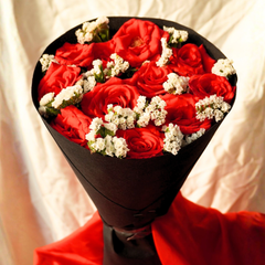 Midnight Velvet Red Rose Bouquet