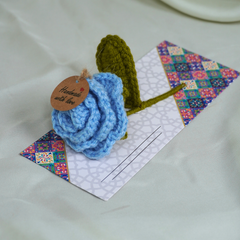Small Blue Rose with Eidi Envelop