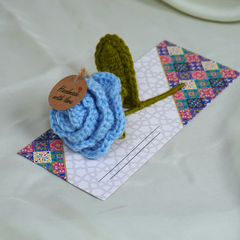 Small Blue Rose with Eidi Envelop