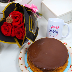 Handcrafted Rose & Chocolate Celebration Set