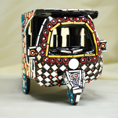 Handcrafted Pakistani Rickshaw Miniature - Lahore
