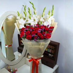Majestic Rose & Gladiolus Bouquet