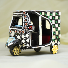 Handcrafted Pakistani Rickshaw Miniature Small - Lahore