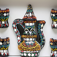 Handcrafted Pakistani Art Tea Set Miniature - Lahore