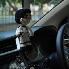 Ronaldo Crochet Car Hanging Accessory