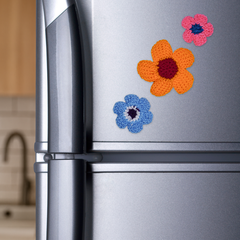 Handmade Daisy Fridge Magnet – Sunny Yellow