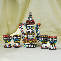 Handcrafted Pakistani Art Tea Set Miniature - Lahore