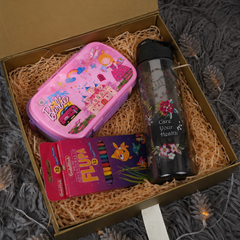 Barbie Pencil Box, Water Bottle & Colour Pencils Kids Gift Set