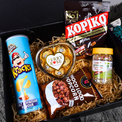 Ferry Rose Chocolates, Kopiko Candy & Gourmet Snacks Gift Box