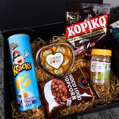 Ferry Rose Chocolates, Kopiko Candy & Gourmet Snacks Gift Box