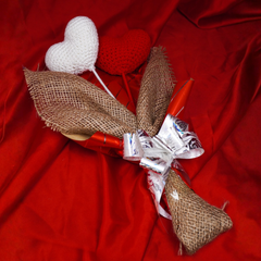 Forever Hearts Crochet Bouquet