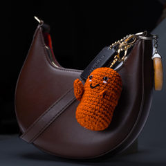 Emotional Bean – Crocheted Plush Toy Key Chain