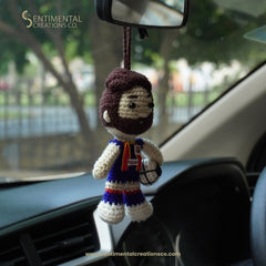 Messi Crochet Car Hanging Accessory