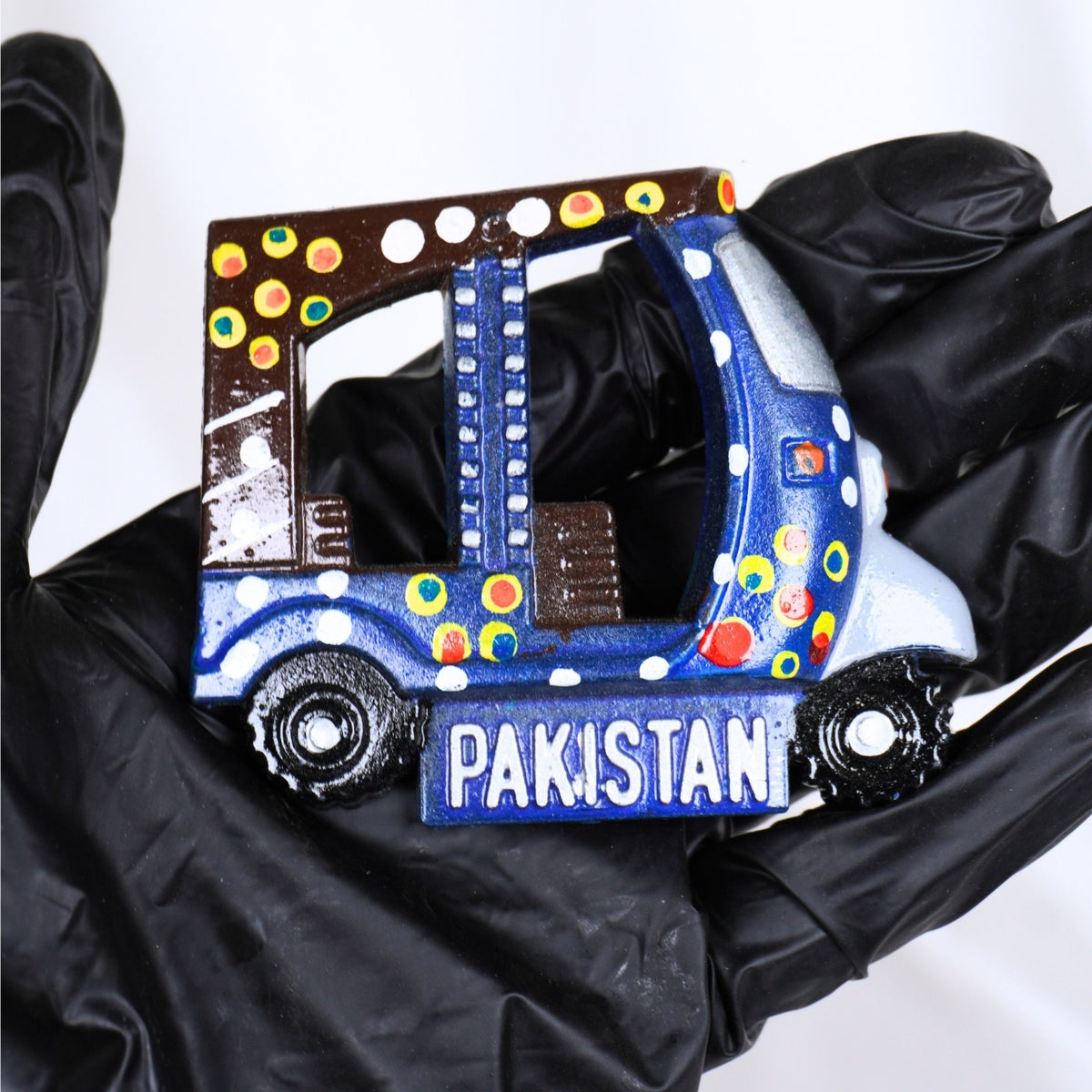 Handcrafted Pakistani Rickshaw Fridge Magnet