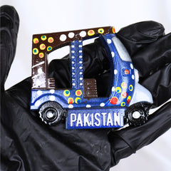 Handcrafted Pakistani Rickshaw Fridge Magnet