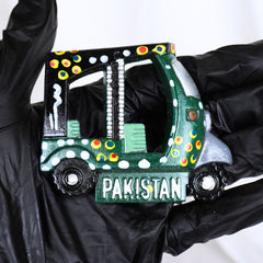 Handcrafted Pakistani Rickshaw Fridge Magnet