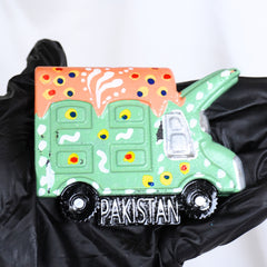 Handcrafted Pakistani Truck Fridge Magnet