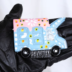 Handcrafted Pakistani Truck Fridge Magnet