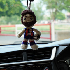 Messi Crochet Car Hanging Accessory