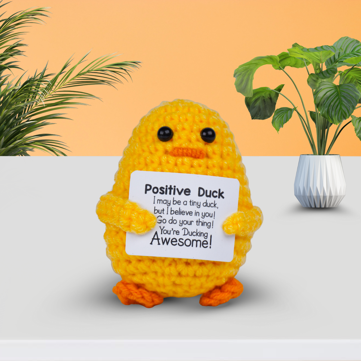 Handmade Positive Duck Crochet