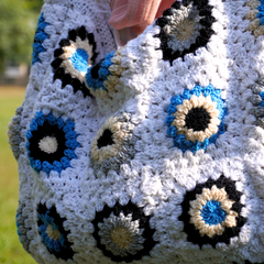 White Crochet Tote