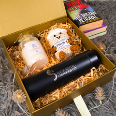 Positive Coffee Amigurumi, Smart Bottle & Candle Premium Gift Set