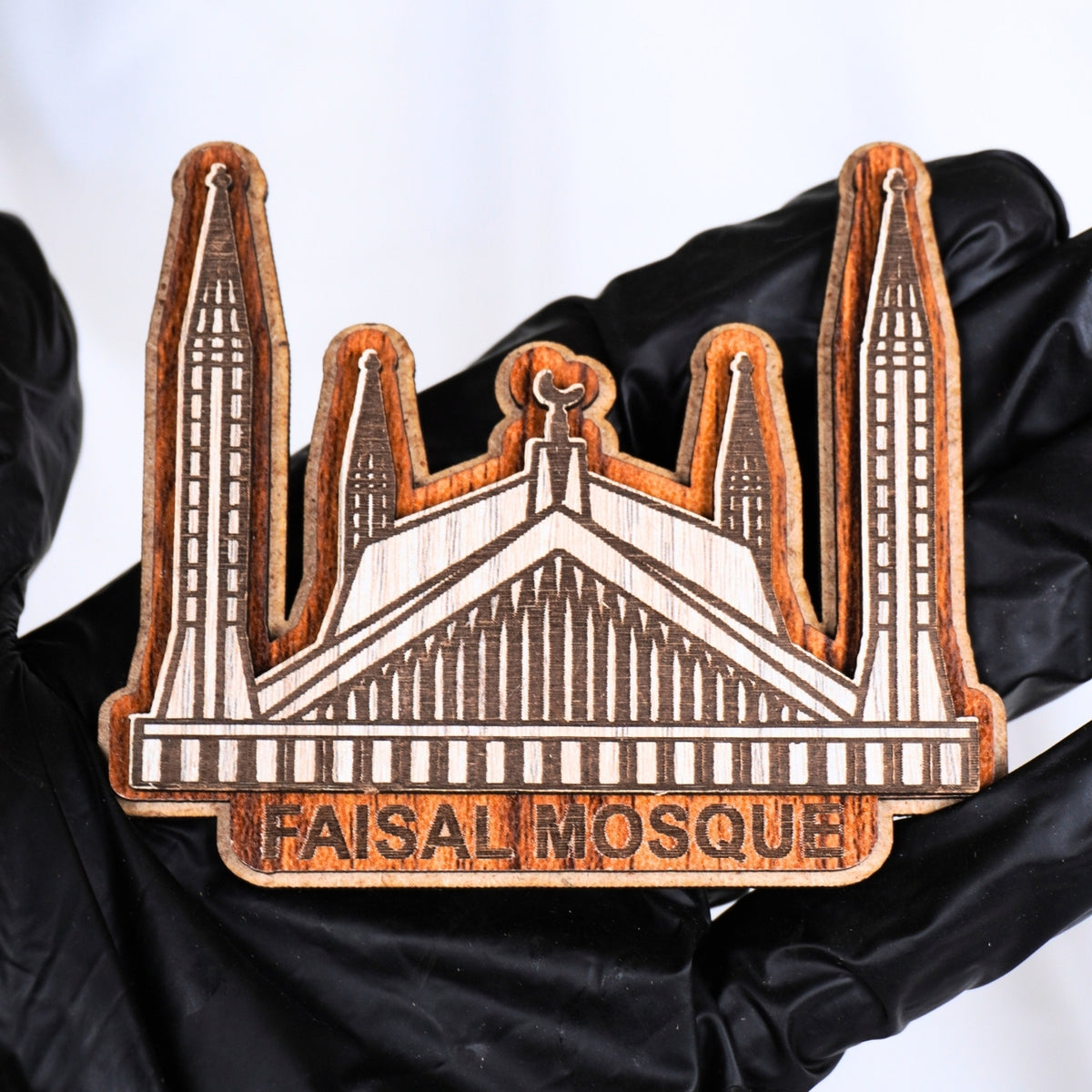 Handcrafted Faisal Masjid Fridge Magnet