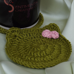 AuraBloom Crochet Cup Coaster
