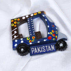 Handcrafted Pakistani Rickshaw Fridge Magnet