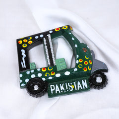 Handcrafted Pakistani Rickshaw Fridge Magnet
