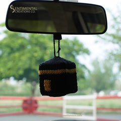 Holy Kaaba Crochet Car Hanging Accessory